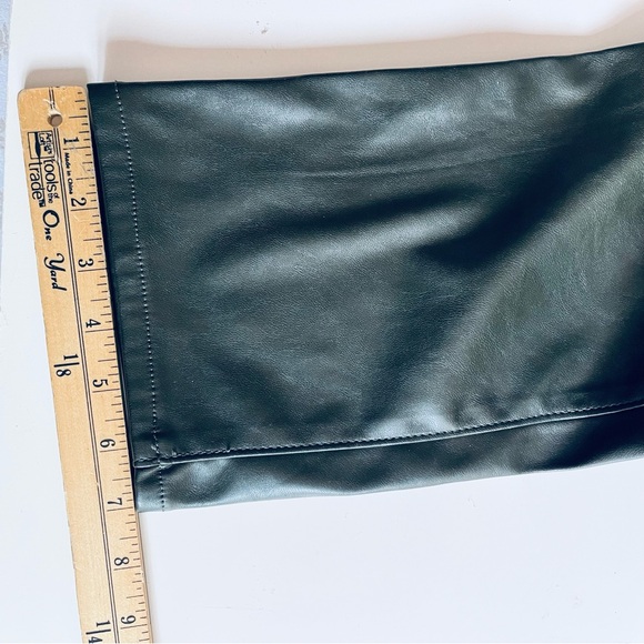 GAP NWT green vegan leather pants size 29/8 - Picture 7 of 11